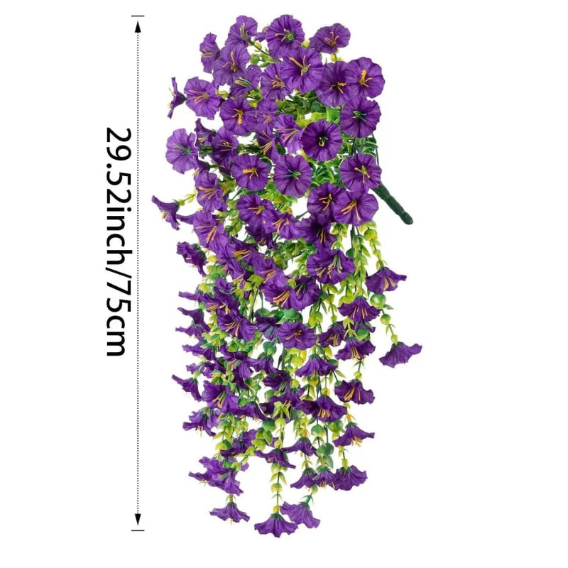 Umjetna loza za zidnu dekoraciju Morning Glory – plastične i svila cvijeće, stiliziran rad i injekcijsko oblikovanje, visina 75 cm, sorta: Eukaliptus