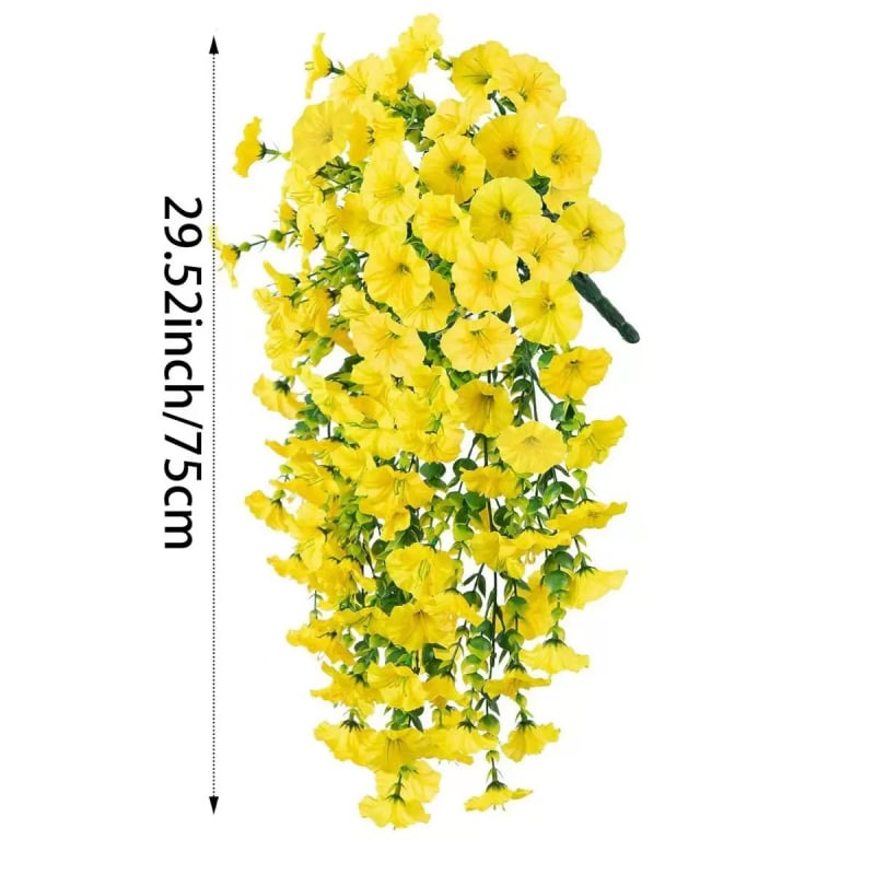 Umjetna loza za zidnu dekoraciju Morning Glory – plastične i svila cvijeće, stiliziran rad i injekcijsko oblikovanje, visina 75 cm, sorta: Eukaliptus