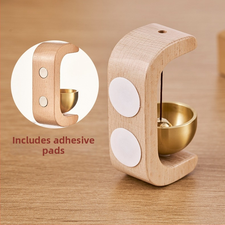 Метален входен звънец‑подвес за врата, вакуумно закрепване, китайски стил