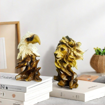 Ретро американски стил — декоративна фигура на животно от синтетична смола за офис бюро