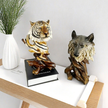 Ретро американски стил — декоративна фигура на животно от синтетична смола за офис бюро