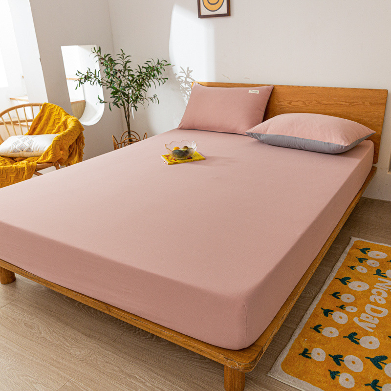 Lova lakštas su elastine juosta, vieno atspalvio raštas, poliesteris, twill audinys su švelninimu, tie-dye dažymas, minimalistinis stilius