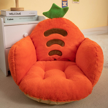 Плюшена възглавничка за стол с облегалка, Cartoon Yugui Dog дизайн, пълнена с PP памук, антихлъзгаща основа