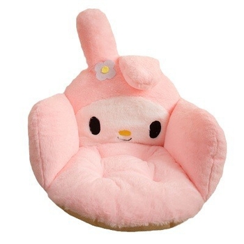 Плюшена възглавничка за стол с облегалка, Cartoon Yugui Dog дизайн, пълнена с PP памук, антихлъзгаща основа