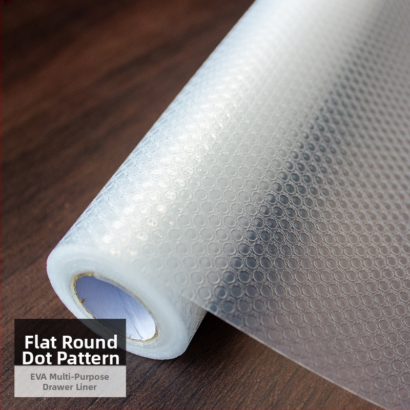 Virtuvės spintelės stalčiaus drėgmės atsparus kilimėlis su EVA atspariu vandeniui sluoksniu ant PE pagrindo (EVA 99% turinys), šiuolaikinis minimalistinis dizainas