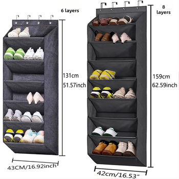 FC-4158 Θήκη κρεμάστρα αποθήκευσης από μη υφαντό ύφασμα — τρισδιάστατος σχεδιασμός, πολλαπλών χρήσεων οργανωτής υπνοδωματίου