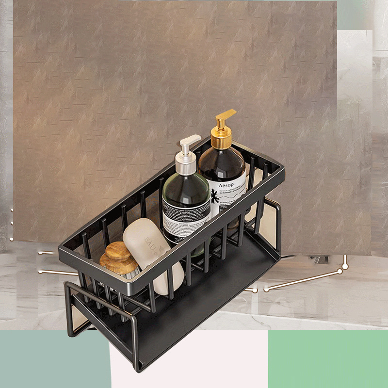 Кухненски рафт за съдове, сгъваем, от въглеродна стомана, прост и модерен стил, пуснат през зимата на 2017 г.