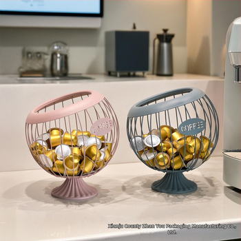 Μεταλλικό καλάθι αποθήκευσης καψουλών καφέ, φρούτων και σνακ — μοντέλο 527 • υλικό: μέταλλο • στυλ: μοντέρνο απλό • κατηγορία: καλάθι αποθήκευσης