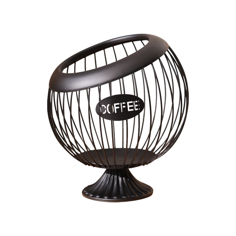 Metalni koš za pohranu kapsula kave, voća i grickalica — model 527 • materijal: metal • stil: moderni minimalistički • kategorija: koš za pohranu