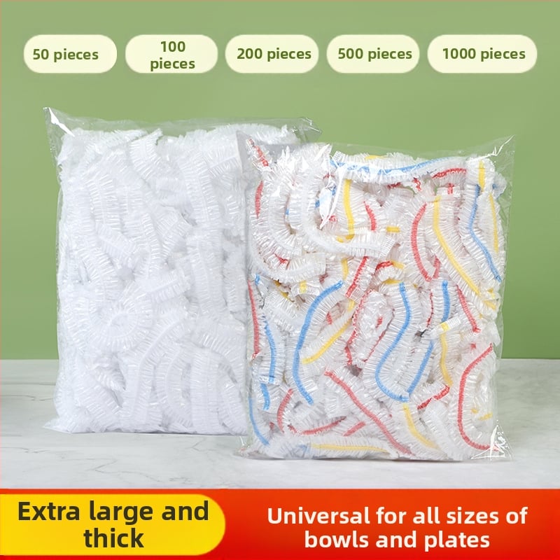 Elastīgs PE klases bļodas vāciņš ar folijas turētāju atlikumiem uzglabāšanai — 1 gab., mājsaimniecībai