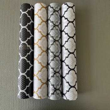 Konyhai szekrény liner EVA, négyzetes, virágos minta, modern minimalista stílus, 2017 tavaszán debütált