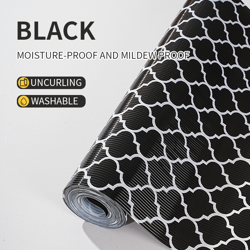 Konyhai szekrény liner EVA, négyzetes, virágos minta, modern minimalista stílus, 2017 tavaszán debütált