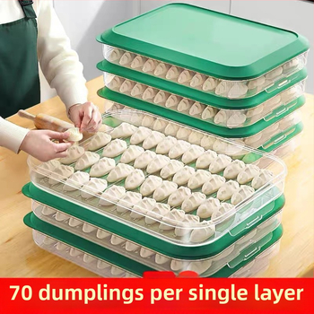 Koldūnų ir wontonų laikymo dėžutė, maisto kokybės PP, šaldytuvo ir šaldiklio organizatorius