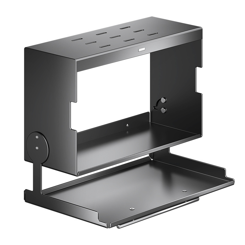 Ραφιέρα μπαχαρικών τοίχου κάτω από ντουλάπι κουζίνας (Μάρκα: Lu Bao; Υλικό: χάλυβας άνθρακα; Λειτουργία: πολυλειτουργικός; Τοποθέτηση: τοίχος; Στυλ: μοντέρνο μινιμαλιστικό)