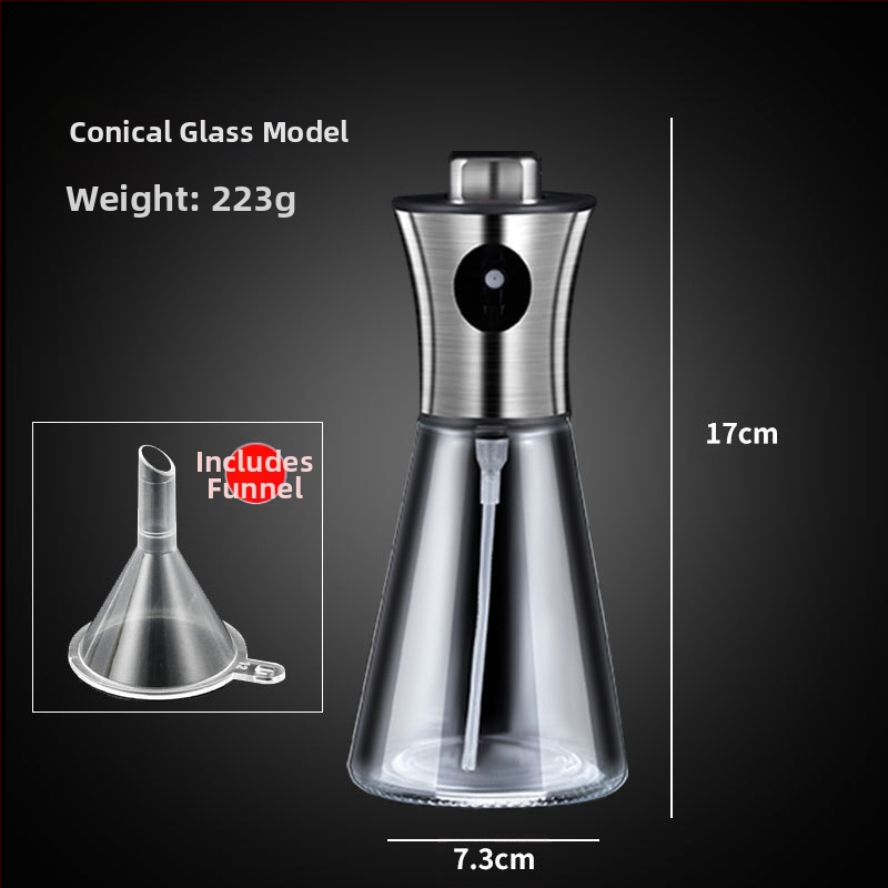 Μπουκάλι ψεκασμού λαδιού, γυάλινο πιεζόμενο μπουκάλι για βρώσιμα έλαια, σπρέι με αυτόματο άνοιγμα-κλείσιμο