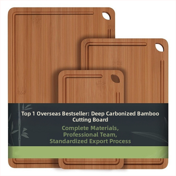 Ξύλινη σανίδα κοπής με βάση – ξύλινη επιφάνεια, μάρκα Good fortune, αντιολισθητική, αντιβακτηριακή, ανθεκτική στη μούχλα, μοντέρνο μινιμαλιστικό στυλ