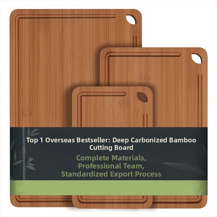 Дървена дъска за рязане с подставка – дървена повърхност, марка Good fortune, против хлъзгане, антибактериална, против мухъл, модерен минималистичен стил