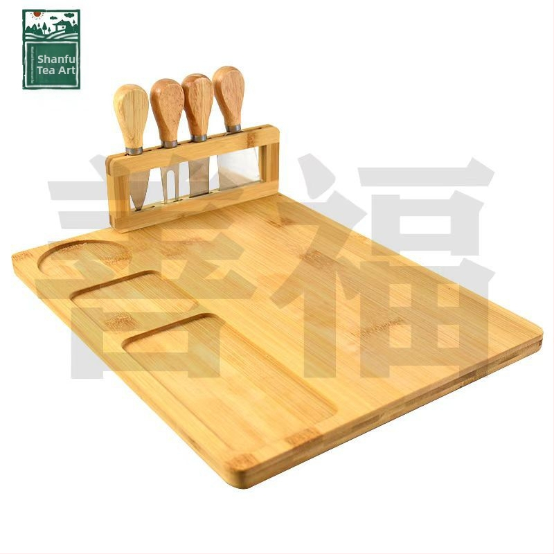 Ξύλινη σανίδα κοπής με βάση – ξύλινη επιφάνεια, μάρκα Good fortune, αντιολισθητική, αντιβακτηριακή, ανθεκτική στη μούχλα, μοντέρνο μινιμαλιστικό στυλ