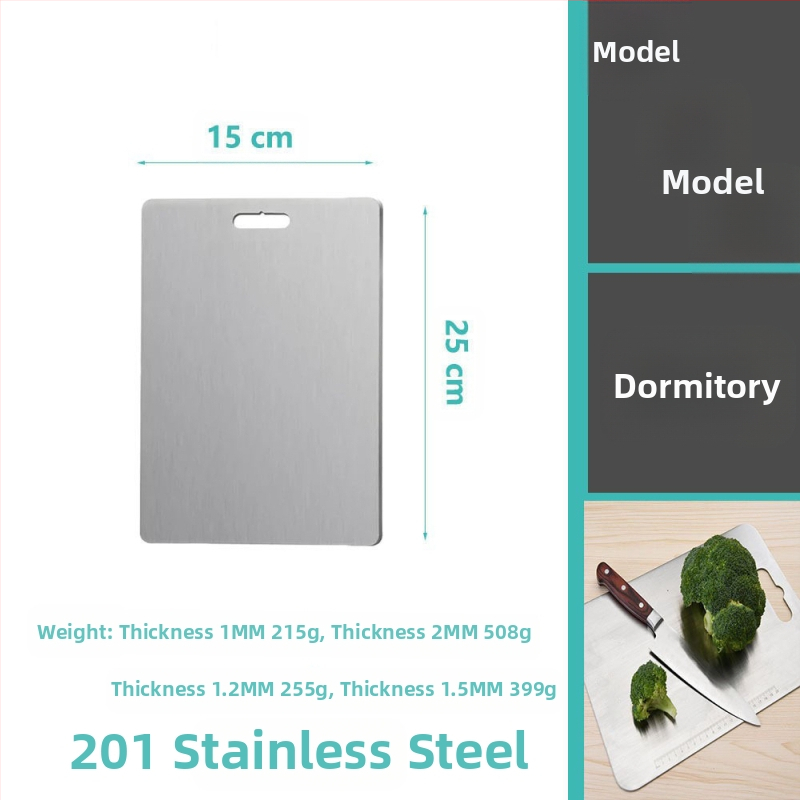 Δίσκος κοπής από ανοξείδωτο ατσάλι, διπλής όψης, κυκλικός, με οπή κρεμάσματος, αντιολισθητικός, βακτηριοστατικός