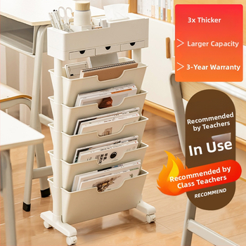 Judantis šoninis stalo knygų laikiklis ir saugykla — plastikas, 5 kg, modelis Desk storage, 1 vnt