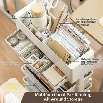 Μετακινούμενο ράφι βιβλίων για γραφείο — πλαστικό, 5 kg, Μοντέλο Desk storage, 1 τεμάχιο