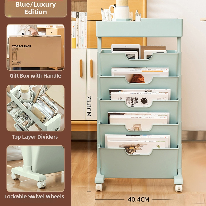 Judantis šoninis stalo knygų laikiklis ir saugykla — plastikas, 5 kg, modelis Desk storage, 1 vnt