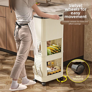Κουζίνας κάδος απορριμμάτων με καπάκι, χωρητικότητας 12 L και άνω, πλαστικός, με περιστρεφόμενο καπάκι, αποσπώμενο πολυλειτουργικό ράφι αποθήκευσης
