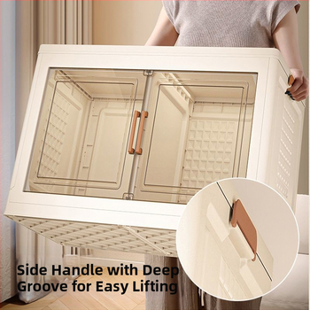 Съхранителен шкаф за дома — хол и спалня, минималистичен стил, полипропилен (PP), много нива, с колела