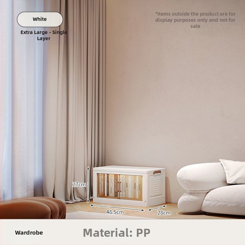 Съхранителен шкаф за дома — хол и спалня, минималистичен стил, полипропилен (PP), много нива, с колела