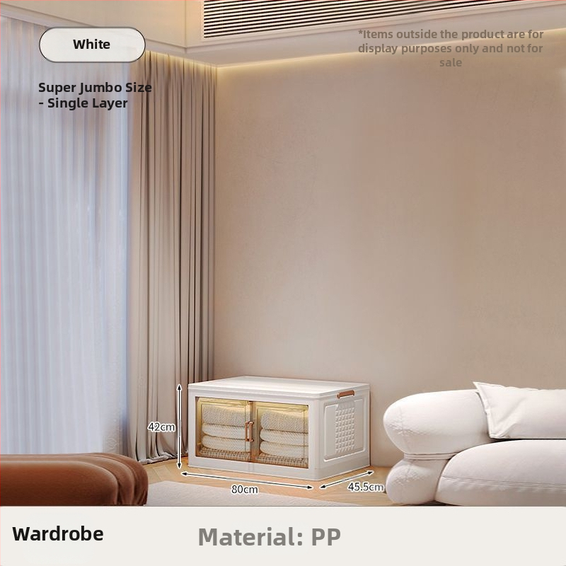 Съхранителен шкаф за дома — хол и спалня, минималистичен стил, полипропилен (PP), много нива, с колела