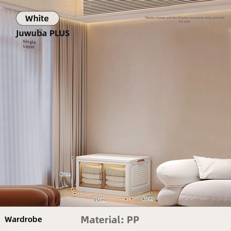 Съхранителен шкаф за дома — хол и спалня, минималистичен стил, полипропилен (PP), много нива, с колела