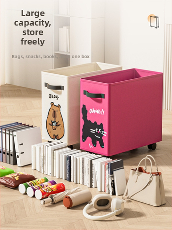 Καρότσα αποθήκευσης κάτω από το γραφείο με ρόδες, 6-επίπεδος οργανωτής από Oxford ύφασμα για γραφείο και φοιτητική εστία