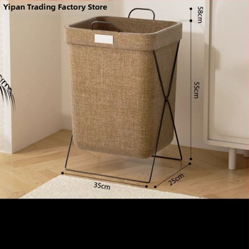 Πτυσσόμενος κάδος αποθήκευσης με μεταλλικό σκελετό, αδιάβροχος για ρούχα και παιχνίδια, Oxford ύφασμα, πολλαπλών χρήσεων, σκανδιναβικού στυλ