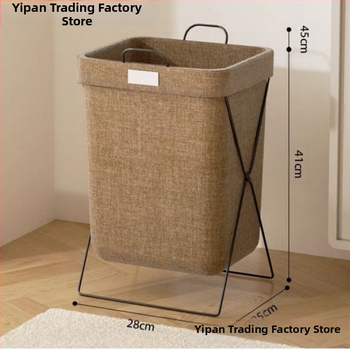 Πτυσσόμενος κάδος αποθήκευσης με μεταλλικό σκελετό, αδιάβροχος για ρούχα και παιχνίδια, Oxford ύφασμα, πολλαπλών χρήσεων, σκανδιναβικού στυλ