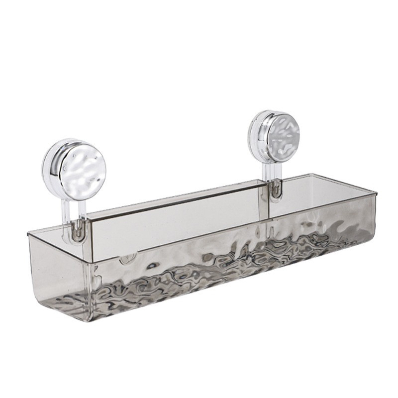 Vannas istabas sienas glabāšanas plaukts ar piesūcēju | Plastmasas | Viens slānis | Viegls luksuss | Thriving