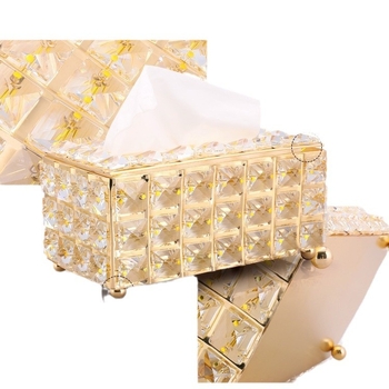 Κουτί χαρτοπετσέτας από ανοξείδωτο ατσάλι, σκανδιναβακού στυλ για σαλόνι, ελαφρύς πολυτελής, πολυλειτουργικό (υλικό: ανοξείδωτος χάλυβας; χώρος: σαλόνι; στυλ: light luxury; λειτουργία: πολυλειτουργικό)