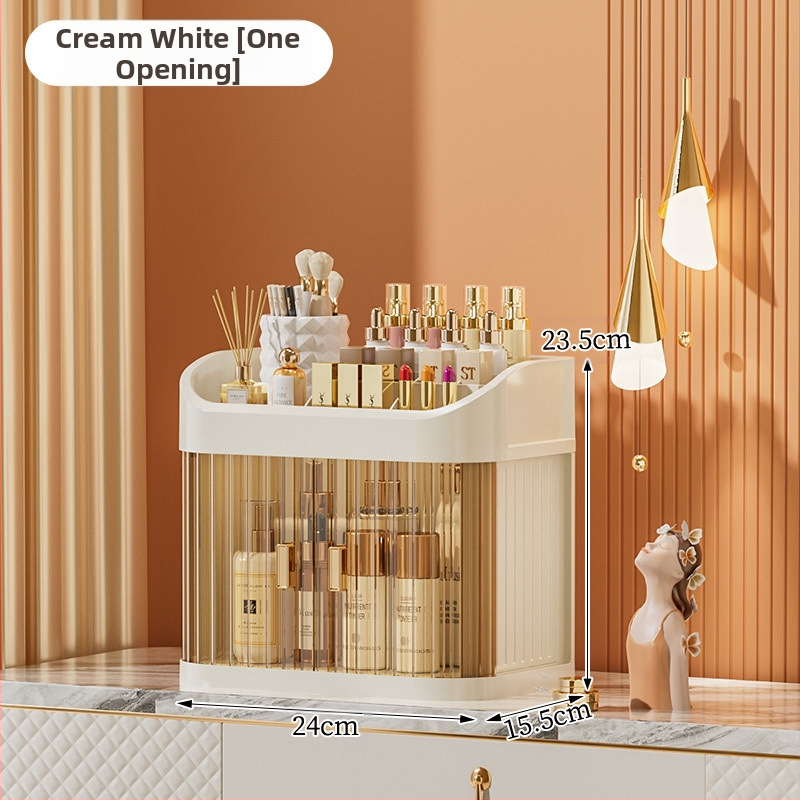 Átlátszó kozmetikai tároló doboz többszintű fiókos asztali tároló • polipropilén (PP) • egyszerű, modern dizájn