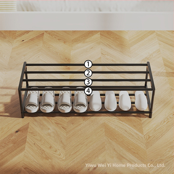 A6L Ράφι παπουτσιών κάτω από το κρεβάτι - εξοικονόμηση χώρου, 2-3 επίπεδα αποθήκευσης, πλαστικό + μεταλλικός σωλήνας, μοντέρνο στυλ, μοντέλο CX