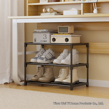 A6L Ράφι παπουτσιών κάτω από το κρεβάτι - εξοικονόμηση χώρου, 2-3 επίπεδα αποθήκευσης, πλαστικό + μεταλλικός σωλήνας, μοντέρνο στυλ, μοντέλο CX