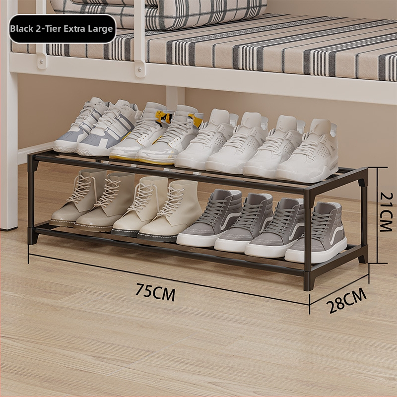 A6L Ράφι παπουτσιών κάτω από το κρεβάτι - εξοικονόμηση χώρου, 2-3 επίπεδα αποθήκευσης, πλαστικό + μεταλλικός σωλήνας, μοντέρνο στυλ, μοντέλο CX