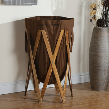 Καλάθι βρώμικων ρούχων από ύφασμα, πτυσσόμενο, αγροτικό στυλ, μοντέλο XP-09865