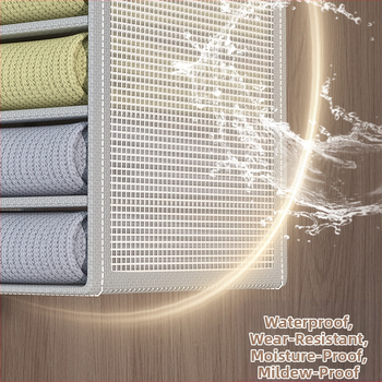 Κρεμαστό ράφι αποθήκευσης για ντουλάπα, βαμβακερό ύφασμα, ιαπωνικού στυλ, μοντέλο 985