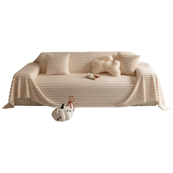 Фланелен покрив за триместен диван, модерен минималистичен стил, материал: фланел, категория: покрив за диван, обработка и персонализация: да