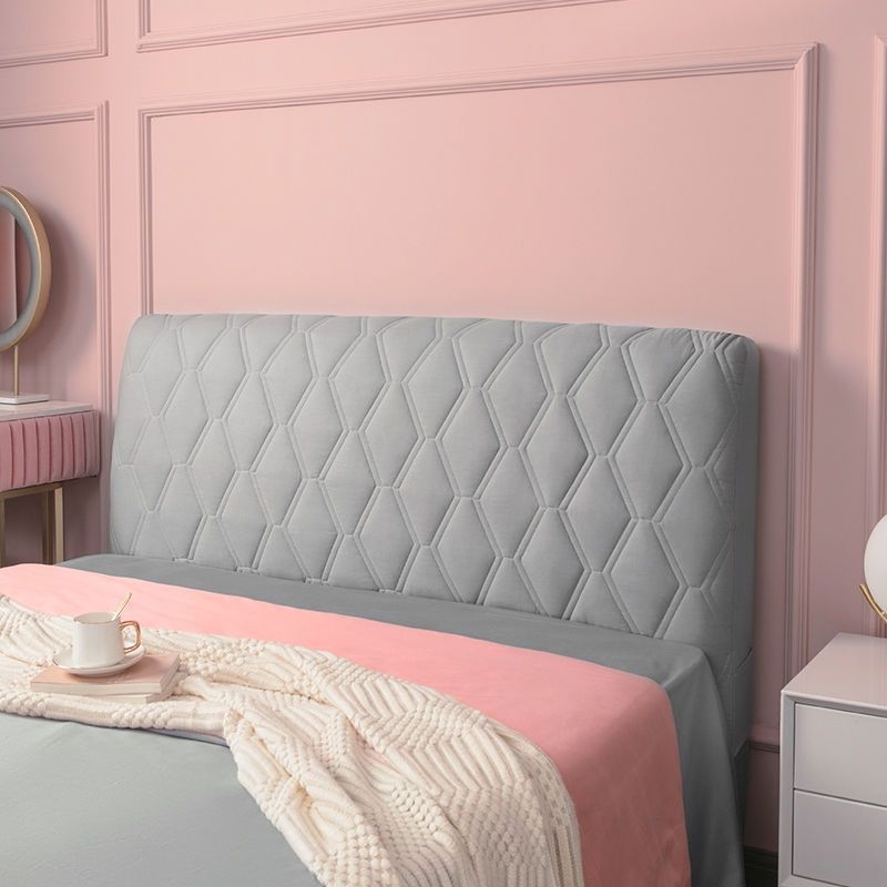 Покривало за таблата на леглото от мек фланел, модерен минималистичен стил, прахозащитно покривало за таблото.