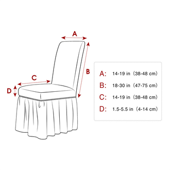 Калъф за стол – полиестер, специална форма, Скандинавски стил, Геометричен модел, износоустойчив и прахоустойчив