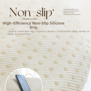 Калъф за възглавница за диван, снежен велур, неравна форма, зимно удебелен плюш, противохлъзващ