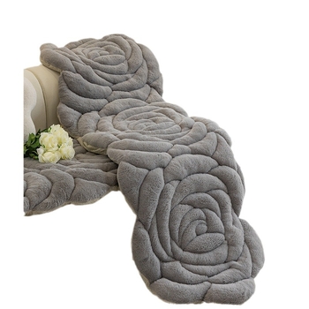 Калъф за възглавница за диван, снежен велур, неравна форма, зимно удебелен плюш, противохлъзващ