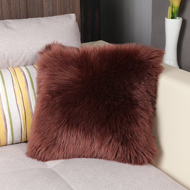 Μαξιλάρι καρδιάς από βελούδινο ύφασμα, Σκανδιναβικό INS στιλ, ύφανση συνθετικού μαλλιού, μονόχρωμο, μαξιλάρι καναπέ για σαλόνι — Μάρκα Xuan yunxiu