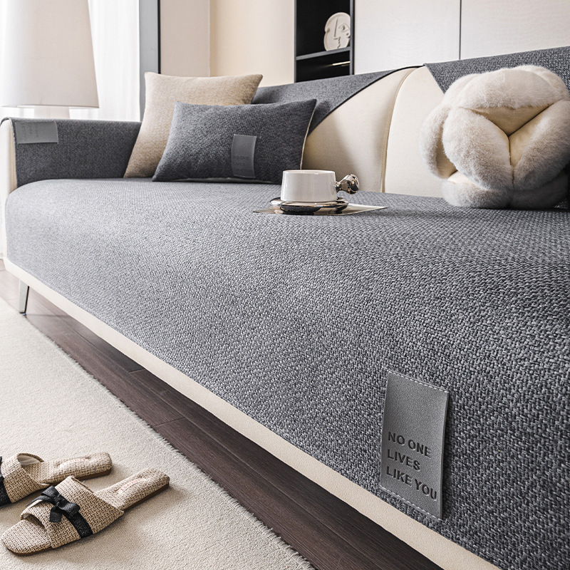 Kanapé párnahuzat - poliészter anyag, kompatibilis a szekcionált kanapéval, egyszerű stílus