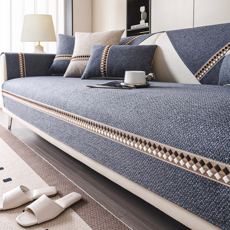 Kanapé párnahuzat - poliészter anyag, kompatibilis a szekcionált kanapéval, egyszerű stílus